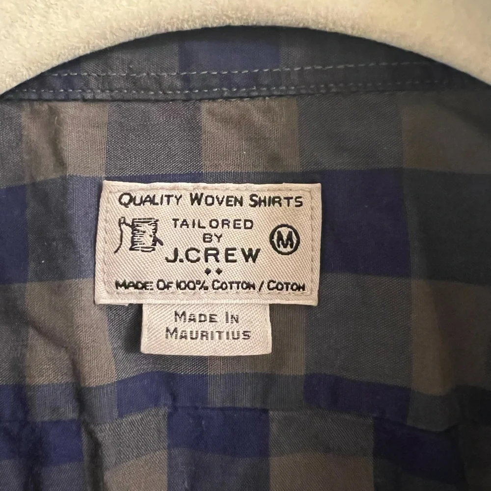 J. Crew Button‎ Down Madras Shirt Perfectly worn in.